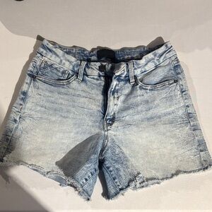 Buckle Faded Blue Jean Shorts